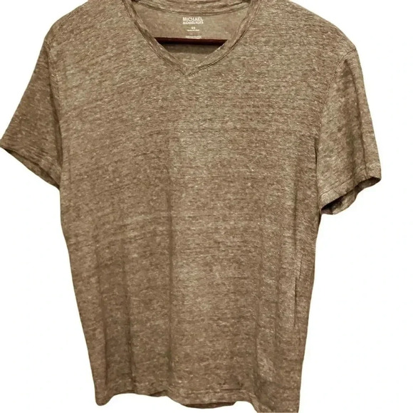 🧡❤️Host Pick💛❤️MICHAEL Michael Kors grey  linen/cotton top Size Small - Picture 1 of 5